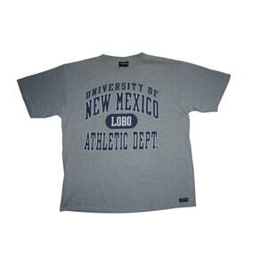 Vintage JanSport University of New Mexico Lobos Athletic Dept T-Shirt Gray XL